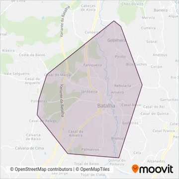 GiraBatalha coverage area map