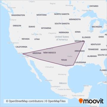 Greyhound-us coverage area map