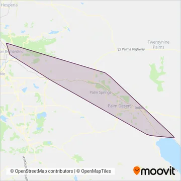 SunLine coverage area map