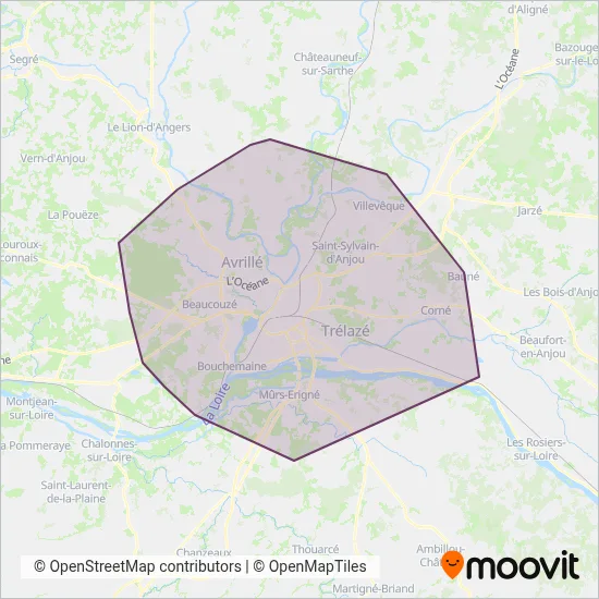 IRIGO (Bus) coverage area map