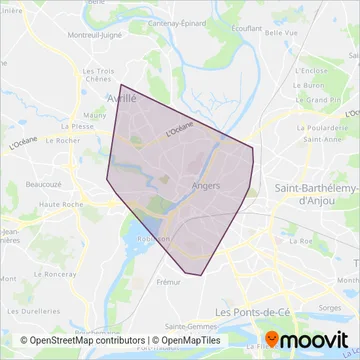 IRIGO (Tram) coverage area map