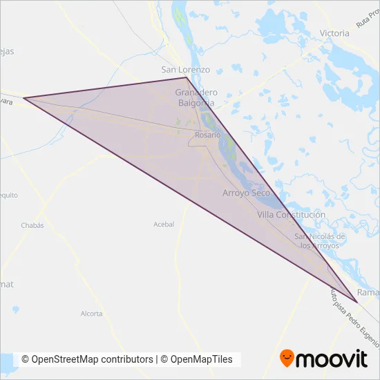 Trenes Argentinos coverage area map
