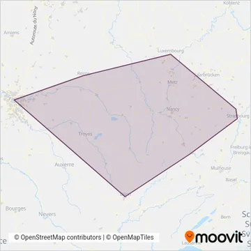 SNCF VOYAGEURS coverage area map