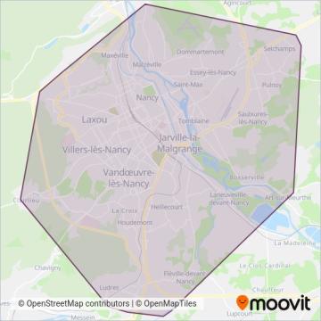 STAN (Bus) coverage area map