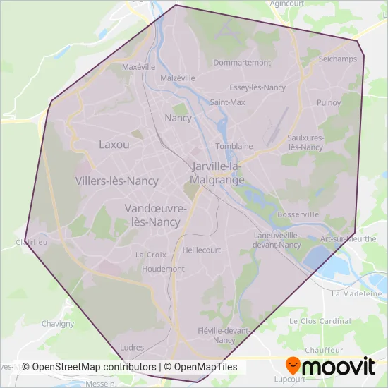 STAN (Bus) coverage area map