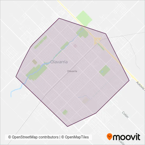 Botacura SRL (Tu Bus) coverage area map