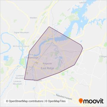 CARTA coverage area map