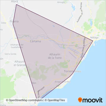 Renfe Cercanías coverage area map