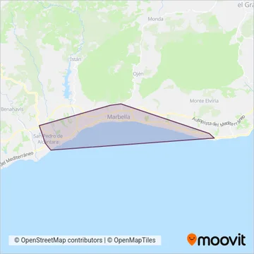 Avanza Marbella coverage area map