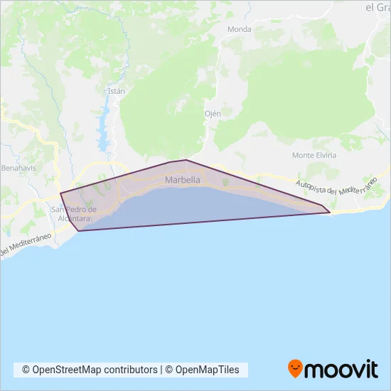 Avanza Marbella coverage area map