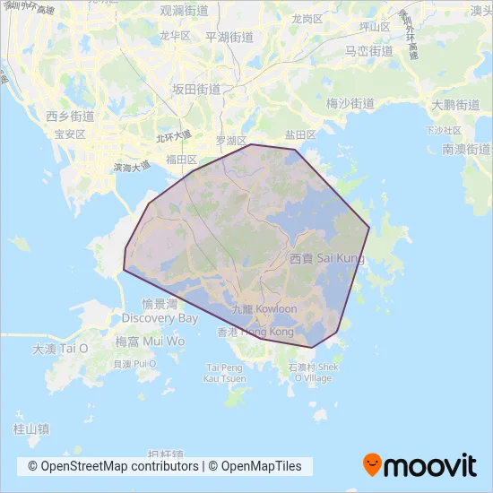 KMB coverage area map