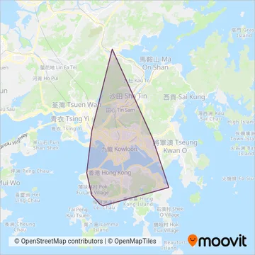 KMB & Citybus coverage area map