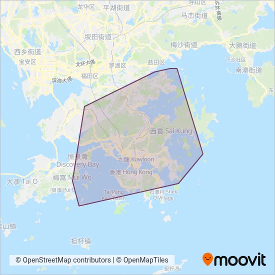 Kaito coverage area map