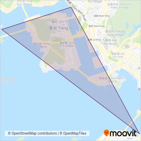 Park Island Transport (Ferry) coverage area map