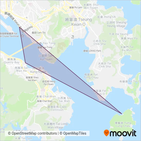 Coral Sea Ferry Service coverage area map