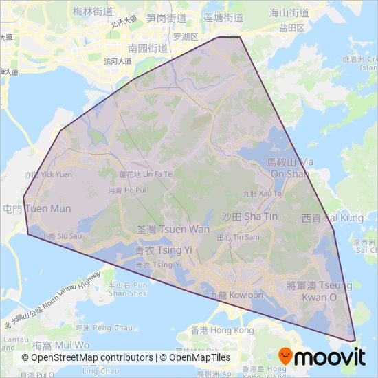 GMB New Territories coverage area map