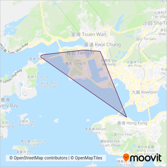 Park Island Transport (Bus) coverage area map