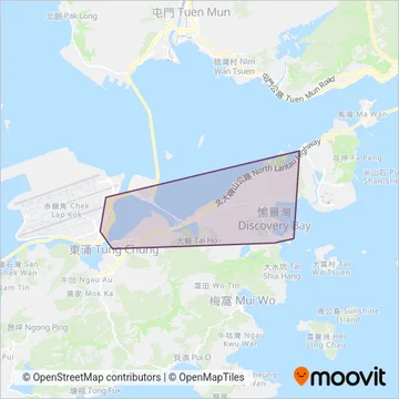 Discovery Bay (Bus) coverage area map