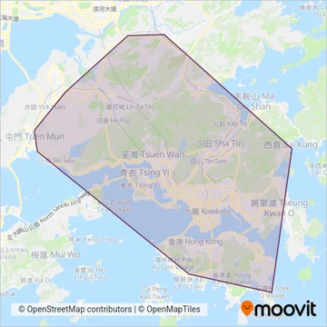 Red Light Bus coverage area map