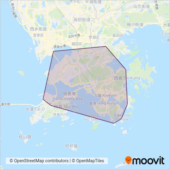 Citybus coverage area map
