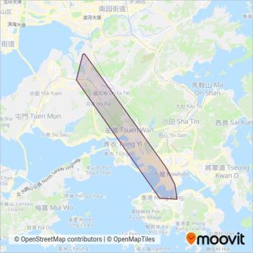 Fairview Park線路的覆蓋範圍