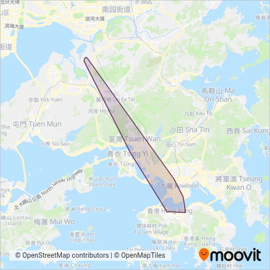 Fairview Park Coach Service coverage area map