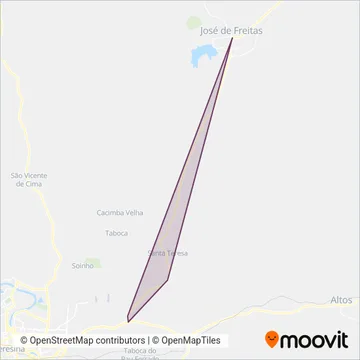 Andrade Transportes coverage area map