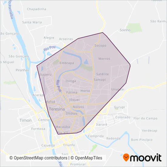 Urbanus coverage area map