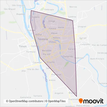 Transporte Alternativo coverage area map