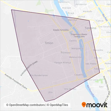 Timon City coverage area map