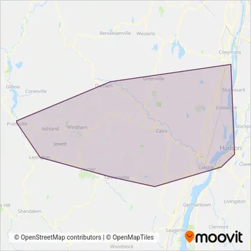 Greene County Transit coverage area map