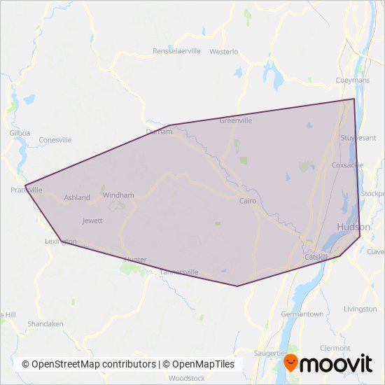 Greene County Transit coverage area map