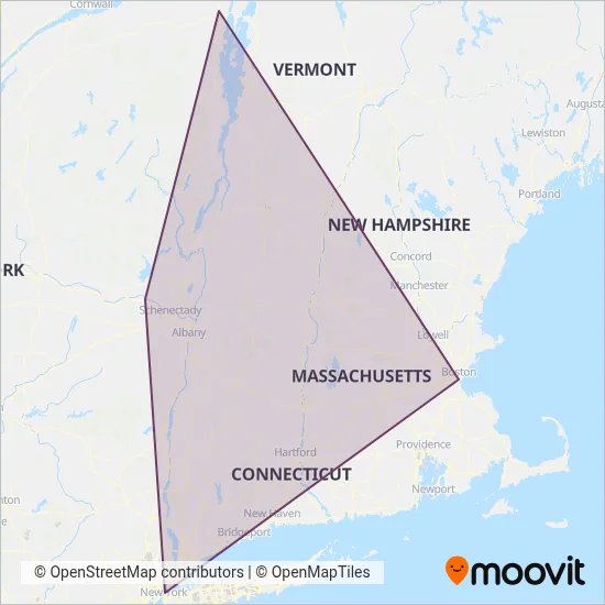 Greyhound-us coverage area map