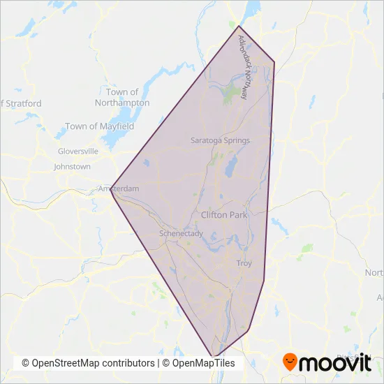 CDTA coverage area map