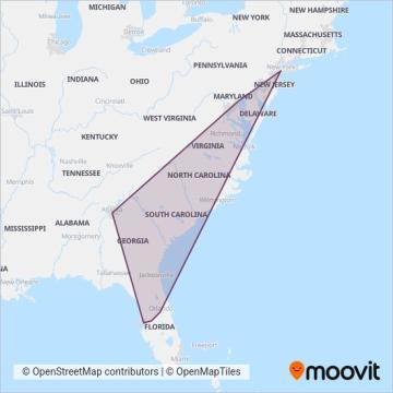 FlixBus-us coverage area map