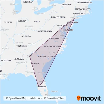FlixBus-us coverage area map