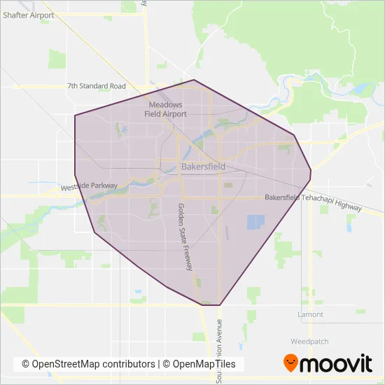 GET Bus coverage area map