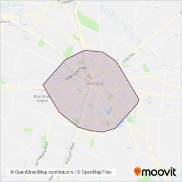 Lextran coverage area map