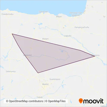 Linecar coverage area map