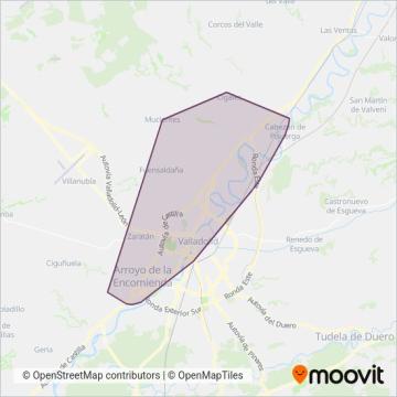 Mapa del área de cobertura de La Regional