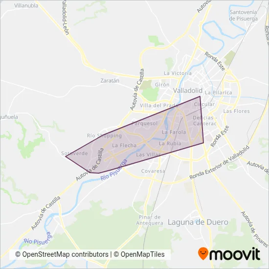 La Regional coverage area map