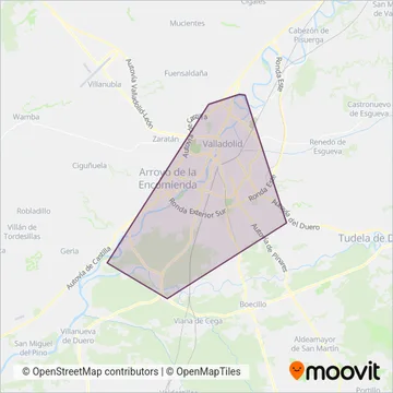 AUVASA coverage area map