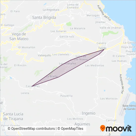 Telbus coverage area map