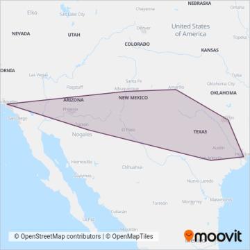 Greyhound-us coverage area map