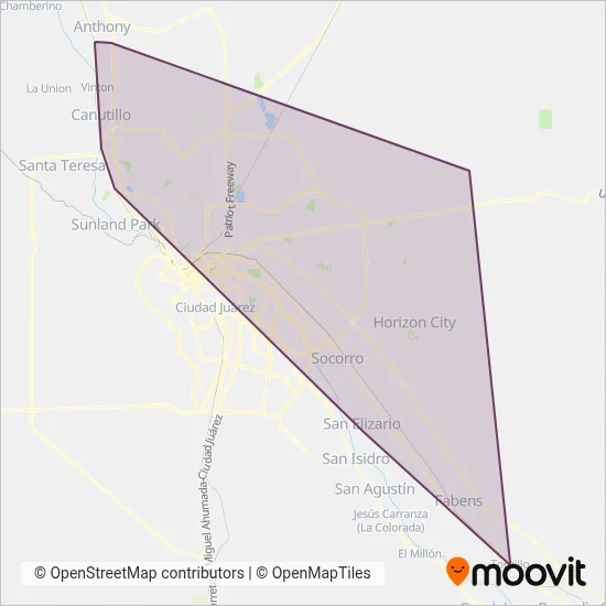 ETA Transit coverage area map