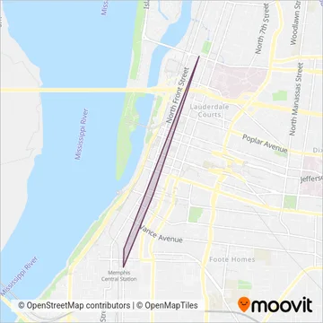 Trolly coverage area map