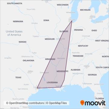 FlixBus-us coverage area map