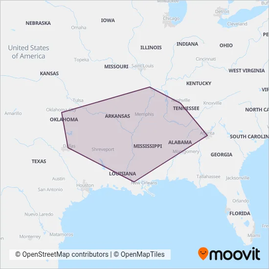 Greyhound-us coverage area map