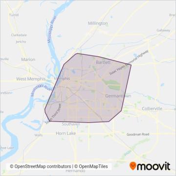 MATA coverage area map