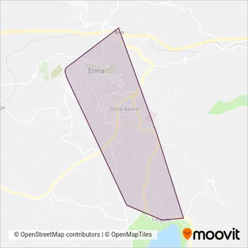 SAIS Autolinee Urbane Enna coverage area map